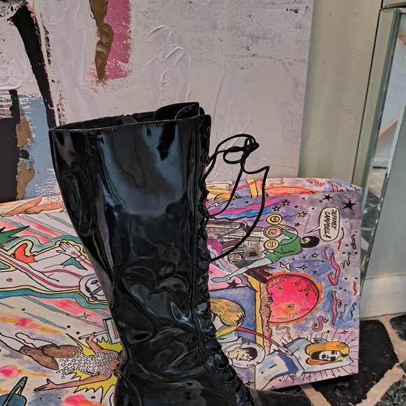 Under the knee Jeffery Campbell boots - Picture 3 of 4